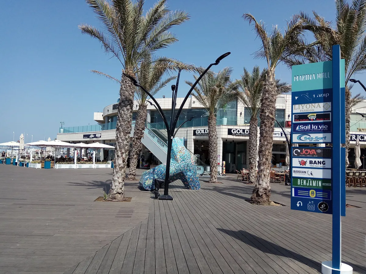 Boats moored in Ashkelon Marina