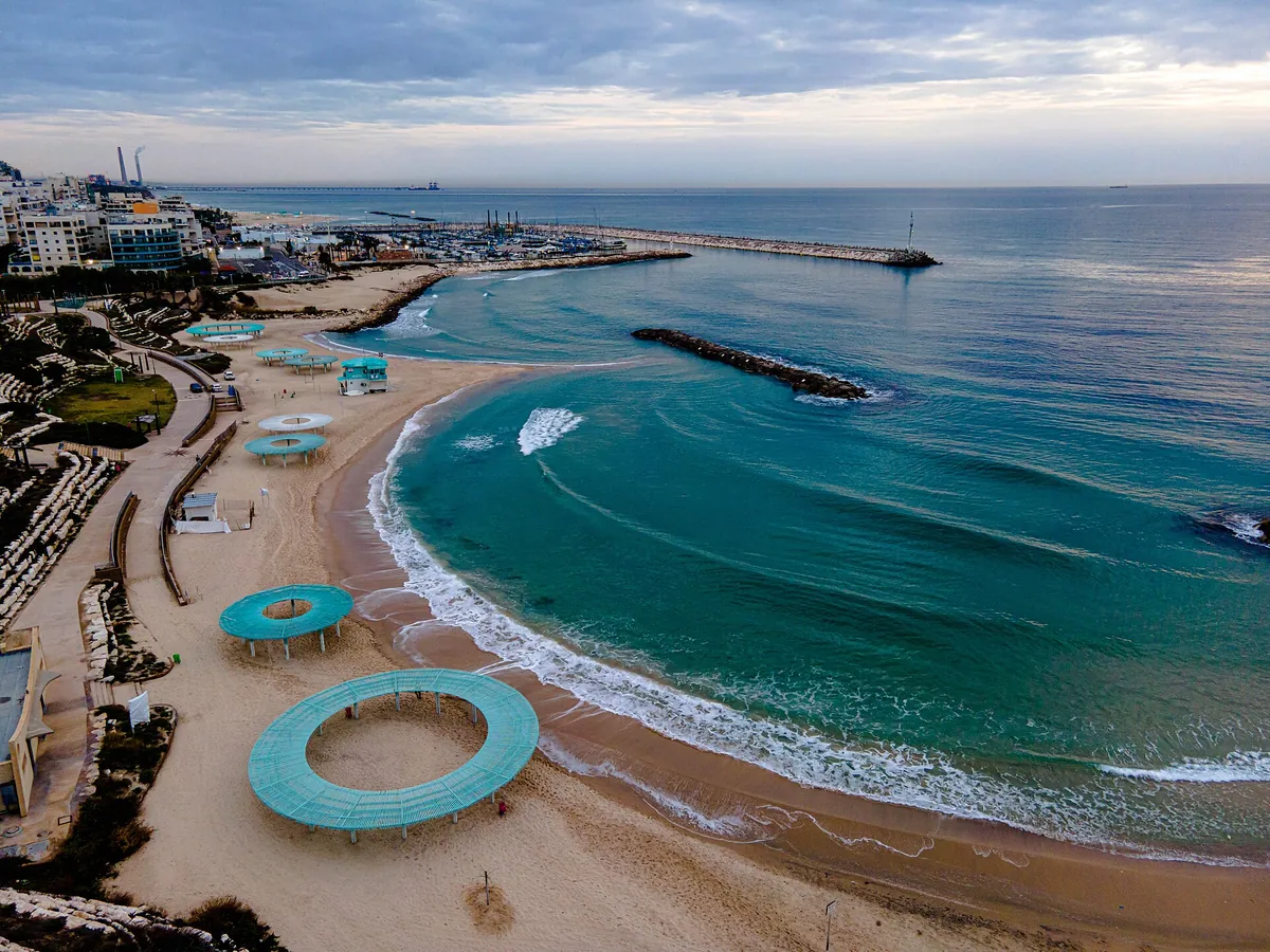 Bar Kochba beach in Ashkelon